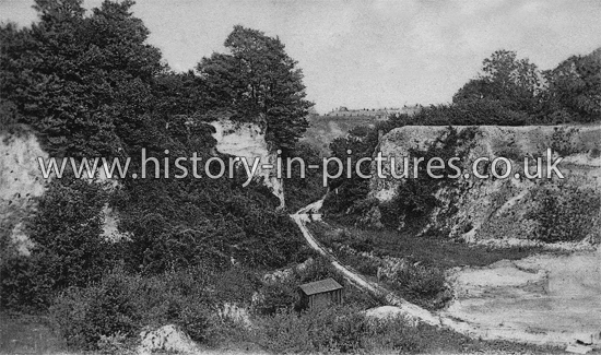 The Chalk Quarries, Messon's Lane, Grays. Essex. c.1906